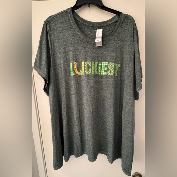 Lane Bryant Luckiest Burnout Graphic Tee - Picture 4 of 6